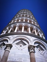 Low angle view of cathedral against blue sky