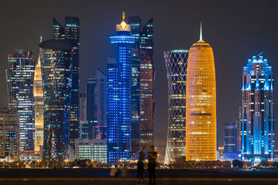 Doha, qatar at night