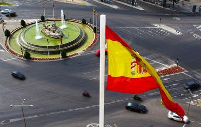 Spanish flag in madrid