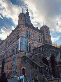 Low angle view of historic building against sky