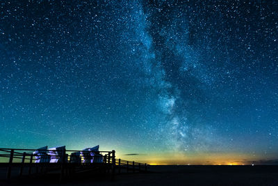 Low angle view of stars against sky at night