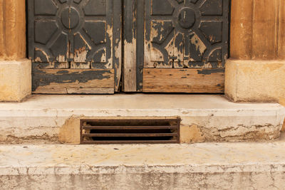 Close-up of door of house