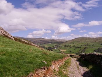 Scenic view of landscape against sky