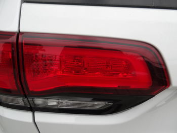 Close-up of red vintage car