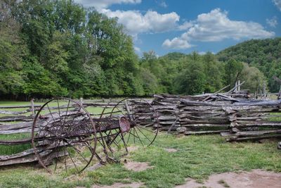 Old homestead in cherokee, north carolina usa