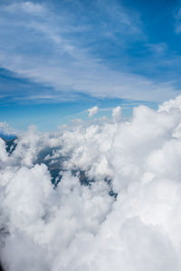 Low angle view of cloudy sky