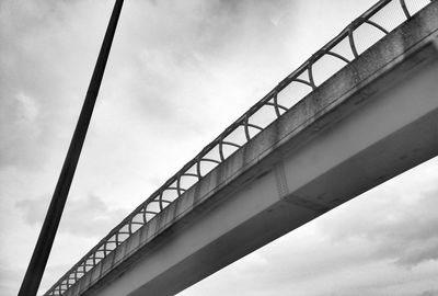 Low angle view of bridge against sky