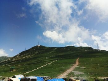 Scenic view of landscape against sky