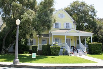 Lawn in front of house