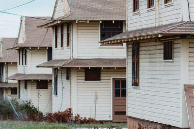 Exterior of old building against sky