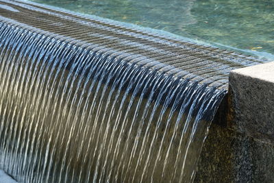 High angle view of water