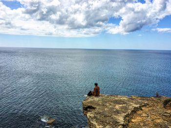 Scenic view of sea against sky