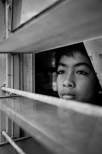 Portrait of girl looking away
