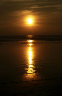 Sunset over sea