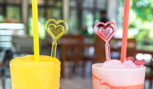 Close-up of drink in glass