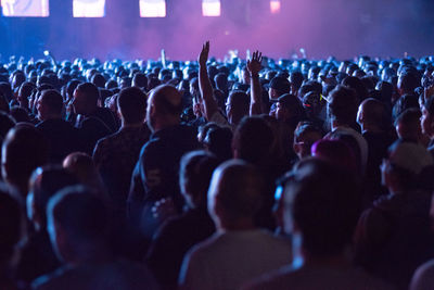 Crowd at music concert