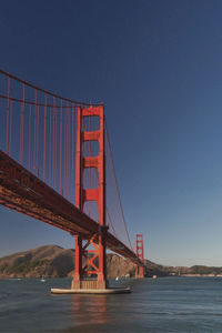 Golden gate bridge against sky