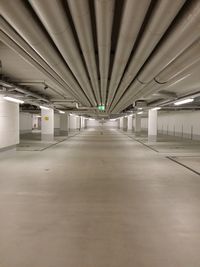 Empty corridor of building