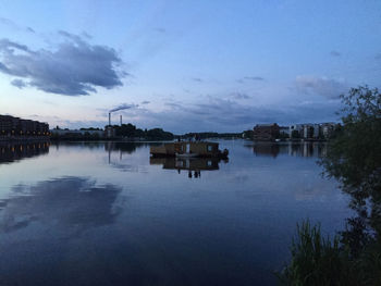 Reflection of clouds in water