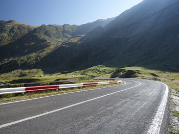 Aerial view of mountain road