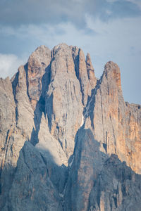 Scenic view of rocky mountains against sky