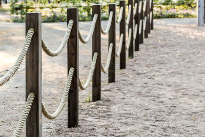 Close-up of fence