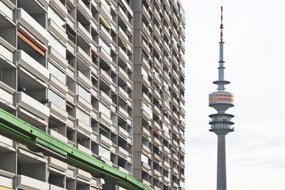 Low angle view of buildings against sky