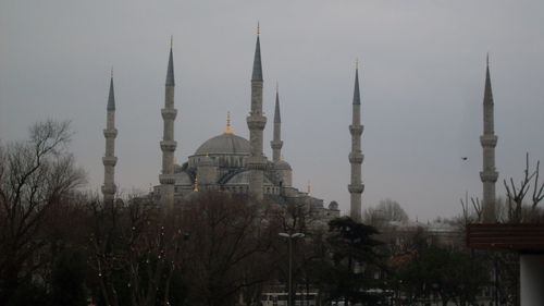 View of temple building against sky