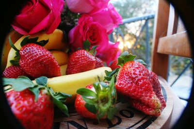 Close-up of strawberries