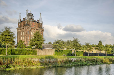 Former water tower in dordrecht, now a hotel