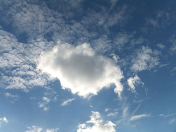 Low angle view of clouds in sky