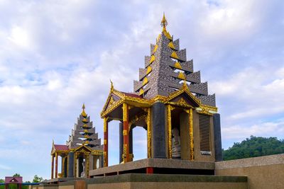 Low angle view of pagoda