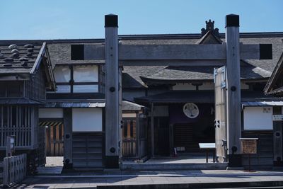 Exterior of old building against sky