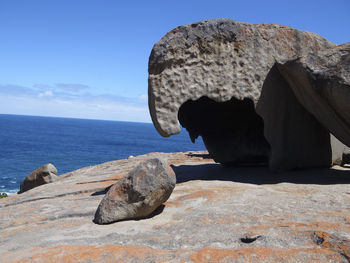 The remarkable rocks on kangaroo island on a beautiful australian spring day