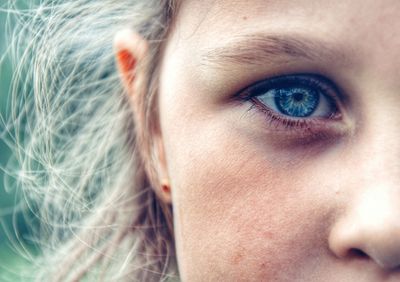 Close-up portrait of human eye