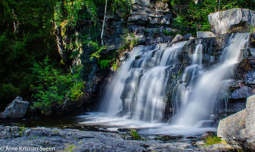 View of waterfall