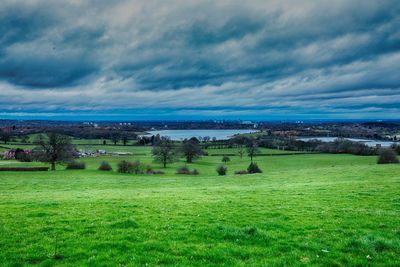 Scenic view of landscape against sky