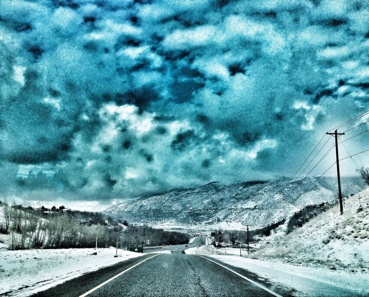 snow, winter, cold temperature, weather, sky, transportation, cloud - sky, road, the way forward, season, cloudy, landscape, covering, nature, tranquil scene, diminishing perspective, tranquility, cloud, scenics, beauty in nature