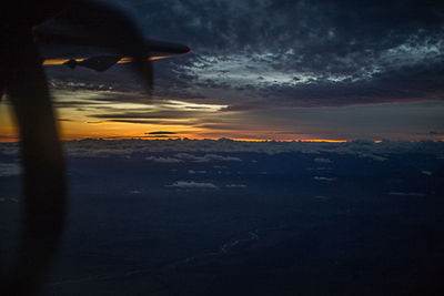 Scenic view of sky at sunset