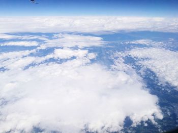 Aerial view of clouds in sky