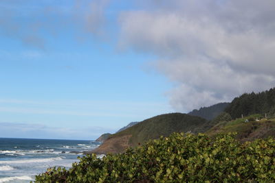 Scenic view of sea against sky