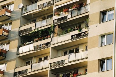 Low angle view of buildings in city