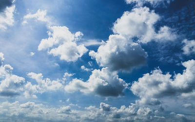 Low angle view of clouds in sky