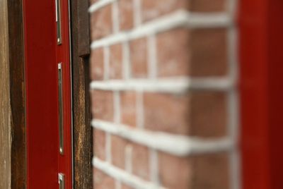 Close-up of closed door