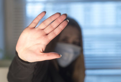 Close-up of human hand