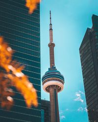 Low angle view of buildings against sky