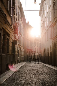 People walking on street in city