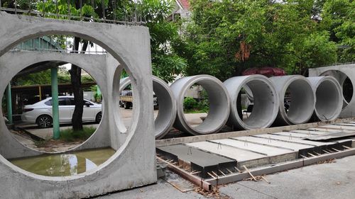 View of bridge in park