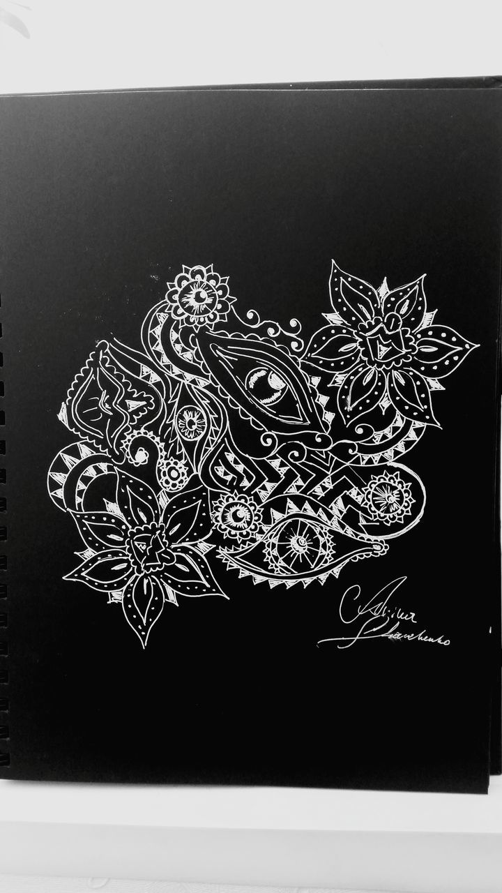 copy space, pattern, decoration, night, clear sky, close-up, no people, design, studio shot, art and craft, wall - building feature, art, outdoors, nature, low angle view, plant, creativity, built structure, architecture, illuminated