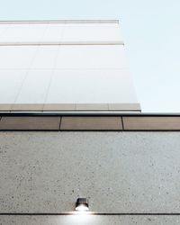 Low angle view of building against clear sky